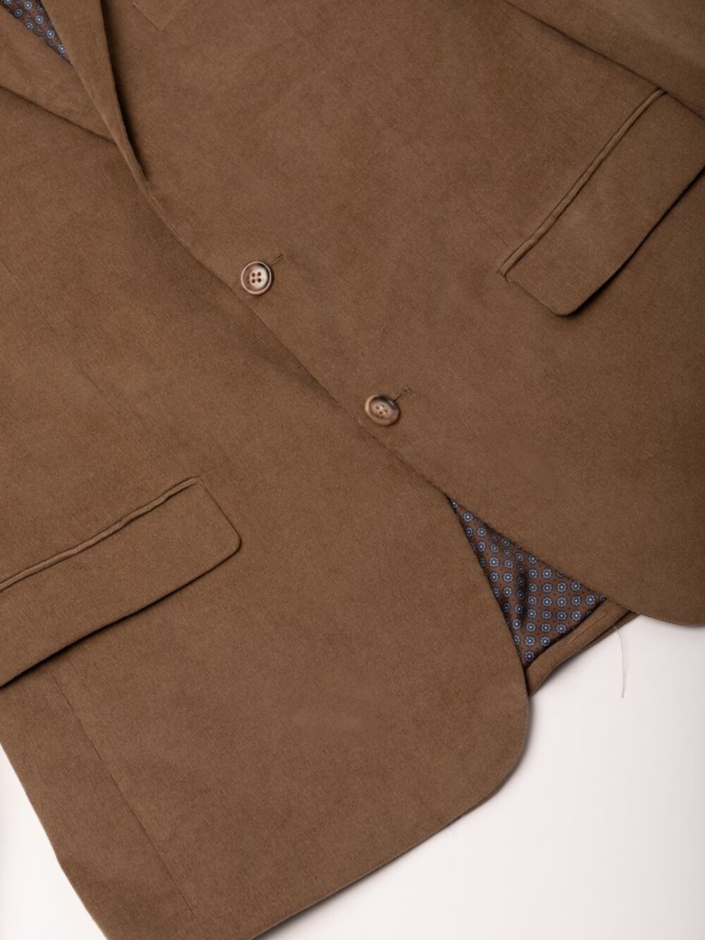 NWT Lauren Ralph Lauren 42R Corduroy Sport Coat Brown Elbow Patch Academia - Picture 2 of 9